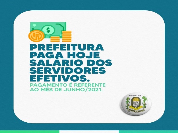 PREFEITURA ANTECIPOU SALÁRIOS NA SEXTA-FEIRA!