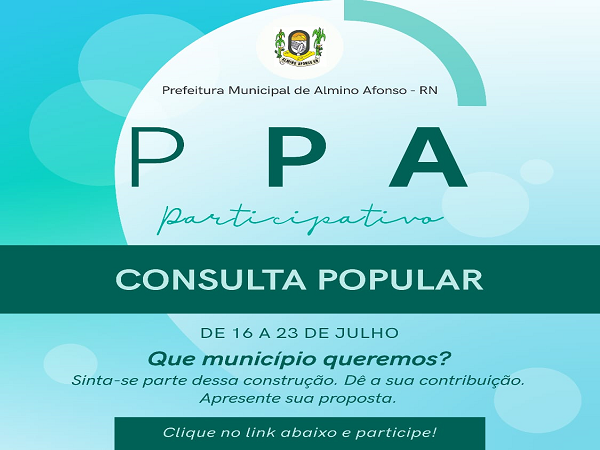 Consulta Popular - Plano Plurianual  (2022-2025)